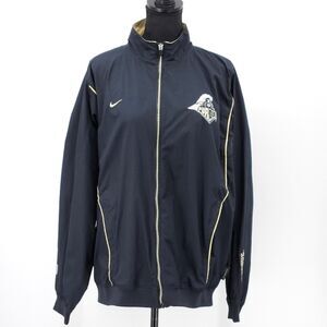 Nike Team Purdue Boilermakers Jacket Medium Full Zip Embroidered Windbreaker